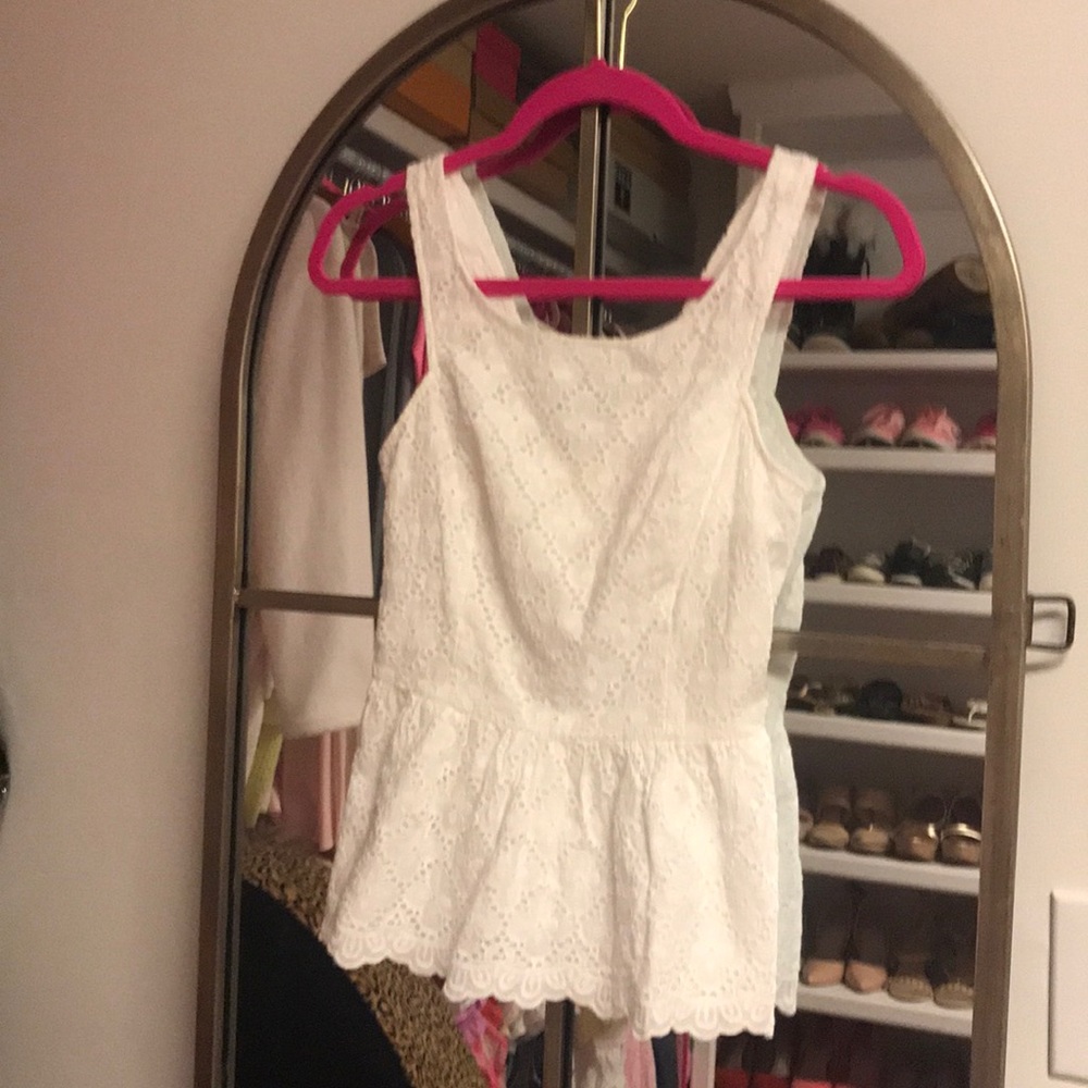 Lilly Pulitzer eyelet top SZ 0